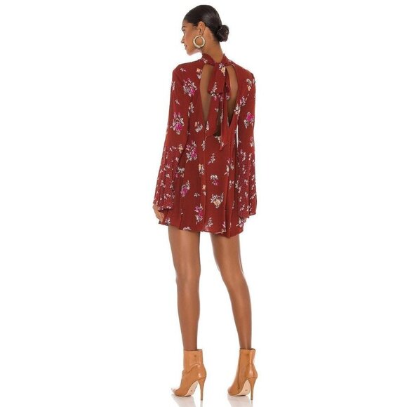 Free People Dress Tate Tunic Mini Blouse Vintage Combo X-Small New womens floral - Picture 2 of 13